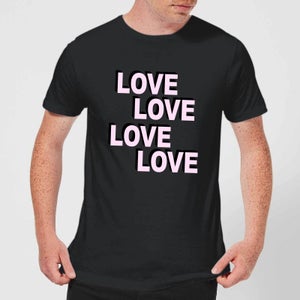 Love Love Love Love Men's T-Shirt - Black