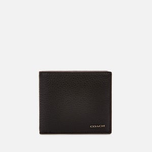 Coach Men's Pebble Leather Coin Wallet - Black