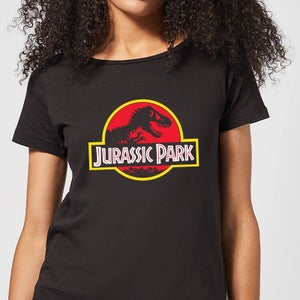 Camiseta Classic Jurassic Park Logo para mujer - Negro
