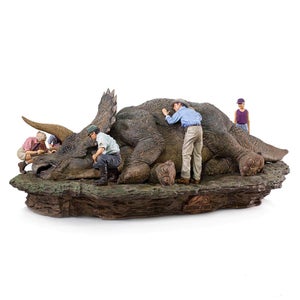 Iron Studios Jurassic Park Deluxe Art Scale Diorama 1/10 Triceratops 74cm