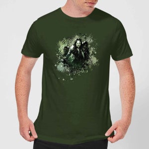 The Lord Of The Rings Aragorn Colour Splash Men's T-Shirt - Forest Green