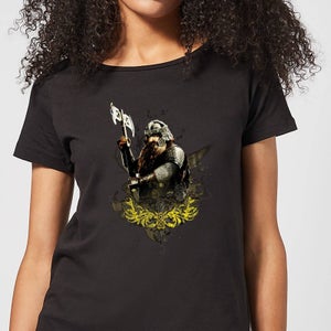Camiseta El Señor de los Anillos Gimli para mujer - Negro