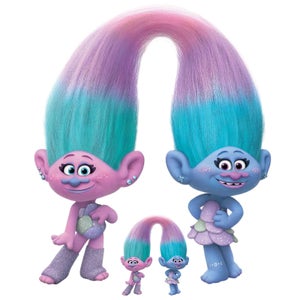 Trolls World Tour Sisters Satin & Chenile Oversized Cardboard Cut Out