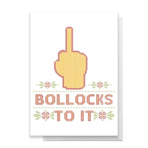 Bollocks Greetings Card