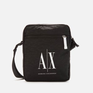 Armani Exchange Men's Ax Logo Cross Body Bag - Black