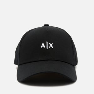 Armani Exchange Men's Small Ax Logo Cap - Black/White