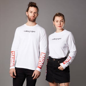 Marvel Team Unisex Long Sleeve T-Shirt - White