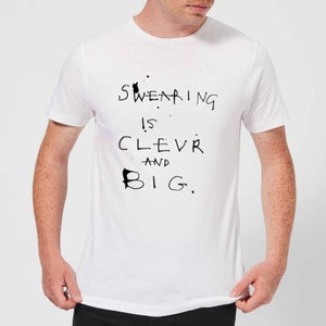 Poet and Painter Swearing Is Men's T-Shirt - White