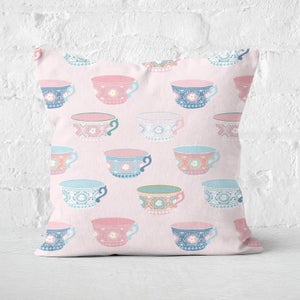 Tea Cup Square Cushion