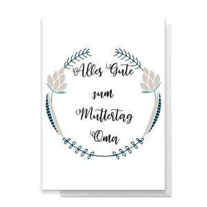 Alles Gute Zum Muttertag Oma Greetings Card