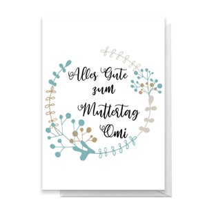 Alles Gute Zum Muttertag Omi Greetings Card