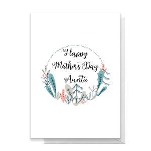 Happy Mother's Day Auntie Greetings Card