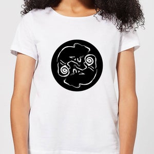 Abstract Reptile Women's T-Shirt - White