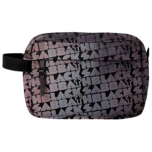 Rocksax Black Sabbath Distress Cross Wash Bag