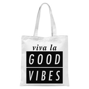 Viva La Good Vibes Tote Bag - White