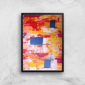 Colourful Apartments Giclee Art Print