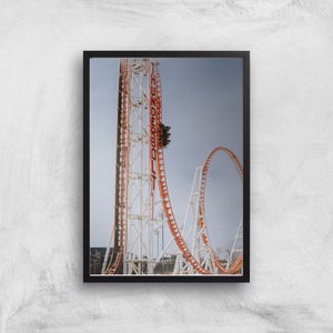 Roller Coaster Drop Giclee Art Print