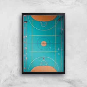 Basket Ball Court Giclee Art Print