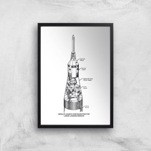 Rocket Diagram Giclee Art Print