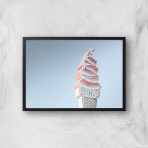 Retro Ice Cream Sign Giclee Art Print