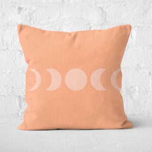 Abstract Moon Phase Square Cushion