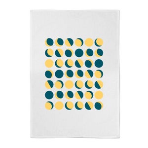 Moon Phase Pattern Cotton Tea Towel