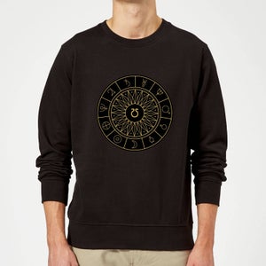 Decorative Planet Symbols Sweatshirt - Black