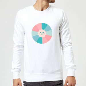 Colours Of The Day Sweatshirt - White