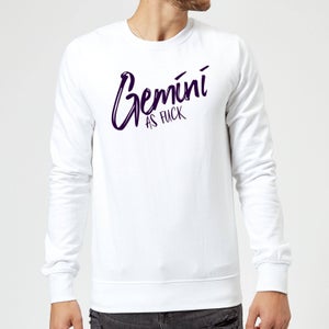 Gemini As Fuck Sweatshirt - White