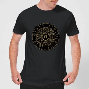 Decorative Planet Symbols Men's T-Shirt - Black