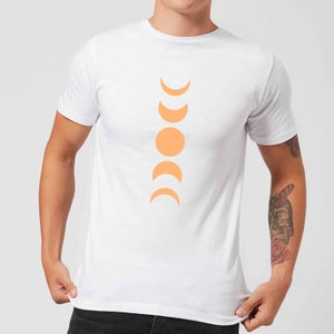 Abstract Moon Phase Men's T-Shirt - White