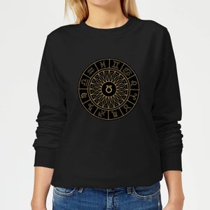 Decorative Horoscope Symbols Women's Sweatshirt - Black