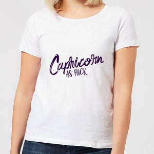 Capricorn As Fuck Women's T-Shirt - White