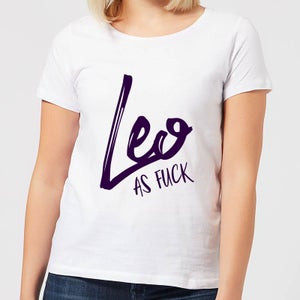 Leo As Fuck Women's T-Shirt - White