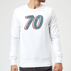 70 Distressed Sweatshirt - White