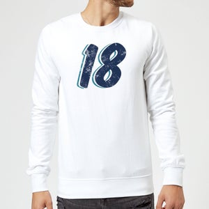 18 Distressed Sweatshirt - White