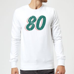 80 Distressed Sweatshirt - White