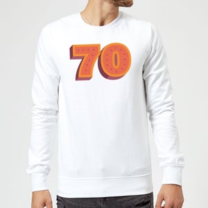 70 Dots Sweatshirt - White