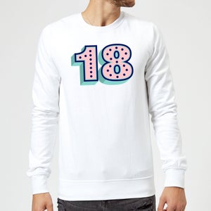18 Dots Sweatshirt - White