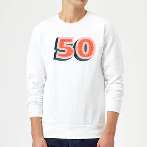 50 Dots Sweatshirt - White