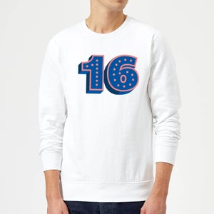 16 Dots Sweatshirt - White