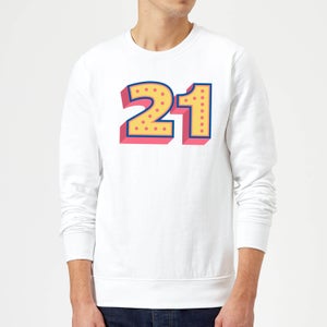 21 Dots Sweatshirt - White