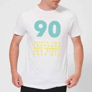 90 Thirty Two Thousand Eight Hundred And Fifty Days Old Men's T-Shirt - White