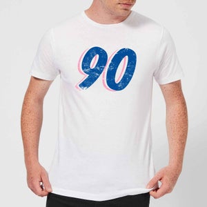 90 Distressed Men's T-Shirt - White