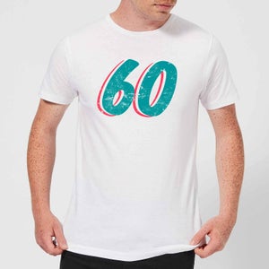60 Distressed Men's T-Shirt - White