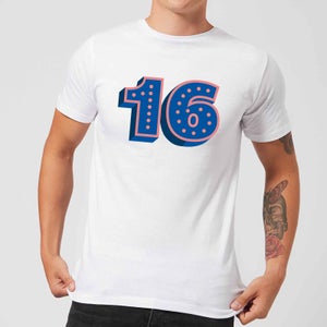 16 Dots Men's T-Shirt - White