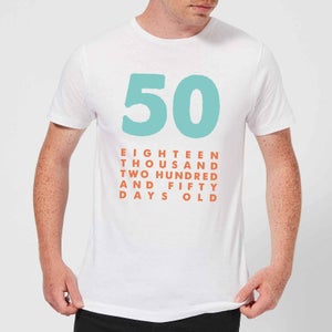 50 Eighteen Thousand Two Hundred And Fifty Days Old Men's T-Shirt - White