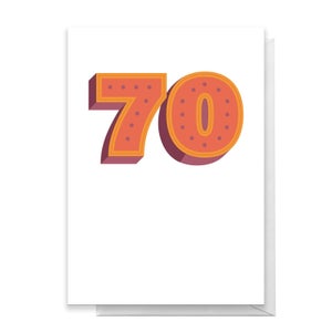 70 Dots Greetings Card