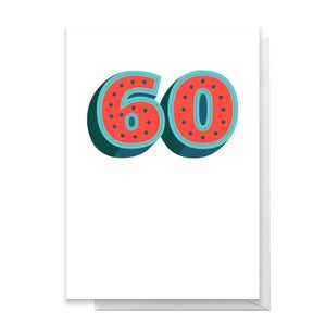 60 Dots Greetings Card