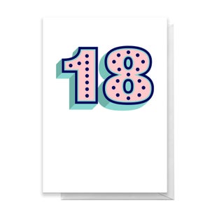 18 Dots Greetings Card